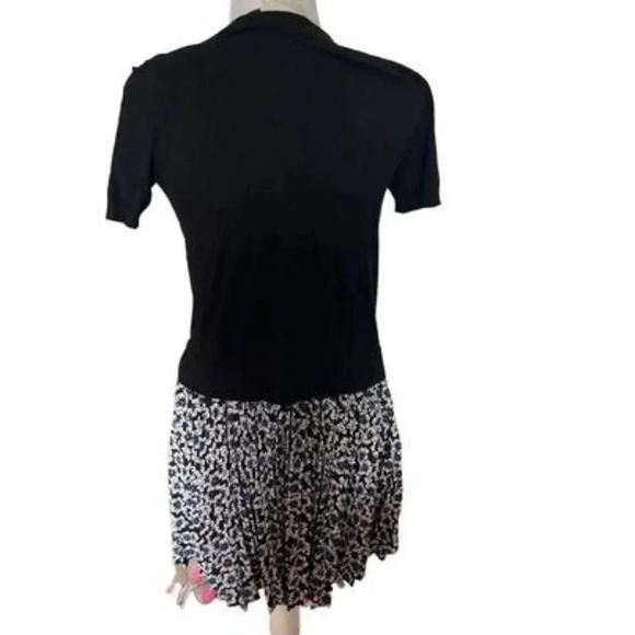 Kate Spade New York Hollyhock Pleated Floral Casual Skirt Dress in Black Size S. - Picture 6 of 16